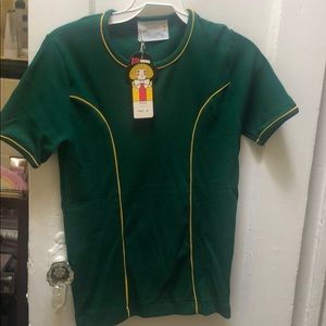 Deadstock Vintage 70s Green and Yellow Top NWT